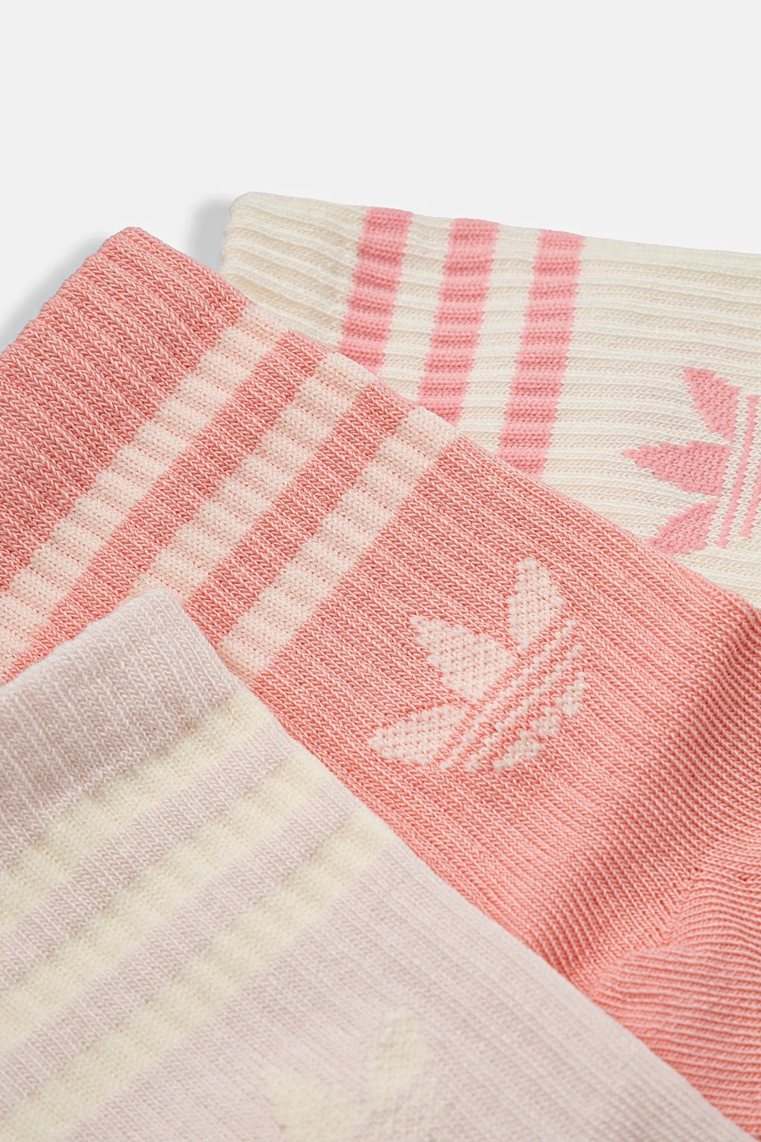 Детские носки adidas Originals 3 шт цвет бежевый JJ1990