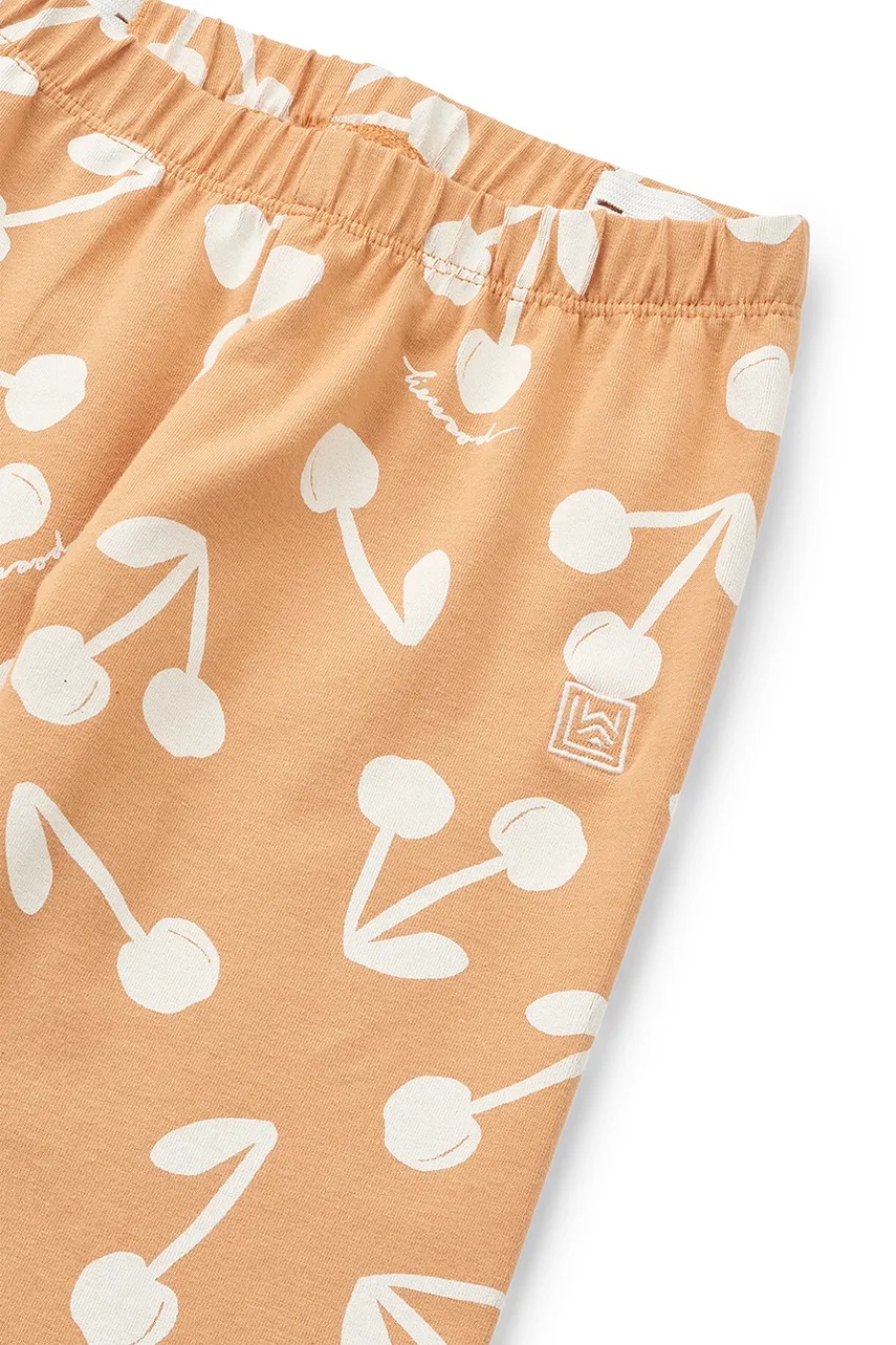 Детские хлопковые леггинсы Liewood Marie Printed Leggings цвет оранжевый с узором LW19959
