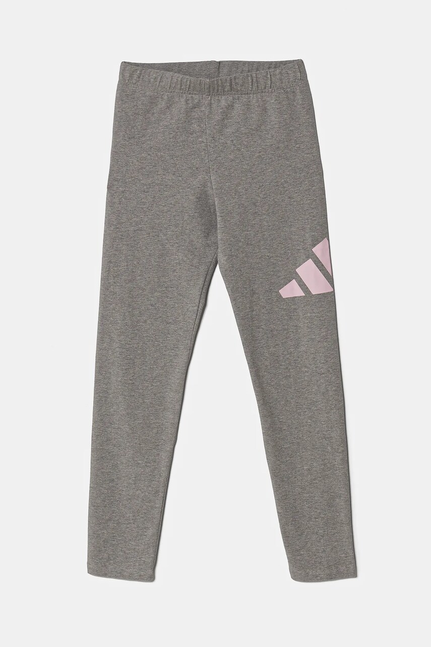 adidas leggins copii culoarea gri, cu imprimeu, JC9631