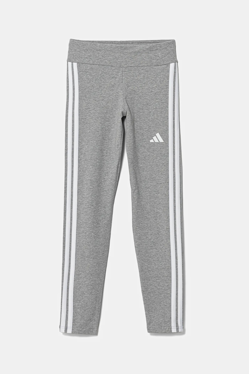 Детские леггинсы adidas цвет серый узор JY0578 Детские леггинсы adidas цвет серый узор JY0578