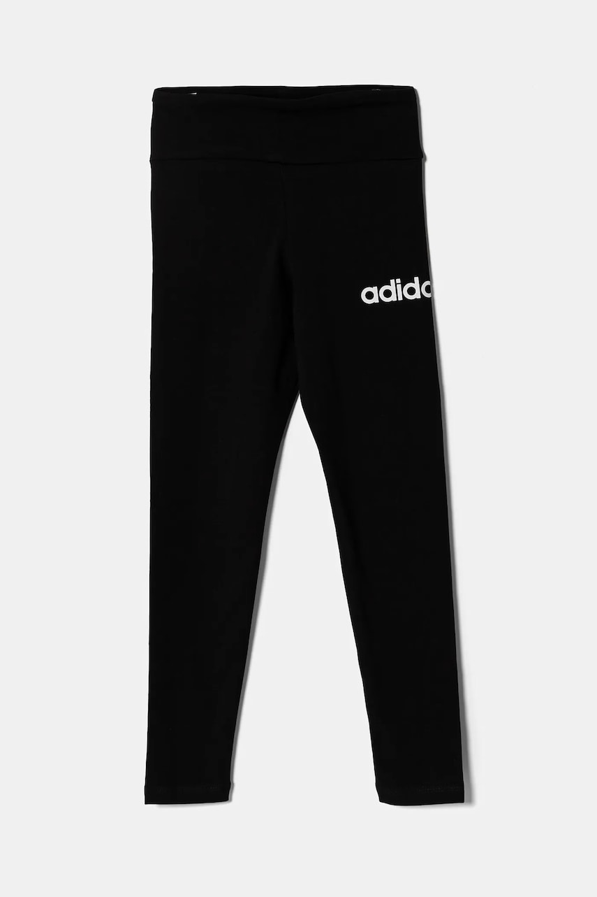 adidas leggins copii culoarea negru, cu imprimeu, JC9741 adidas leggins copii culoarea negru, cu imprimeu, JC9741