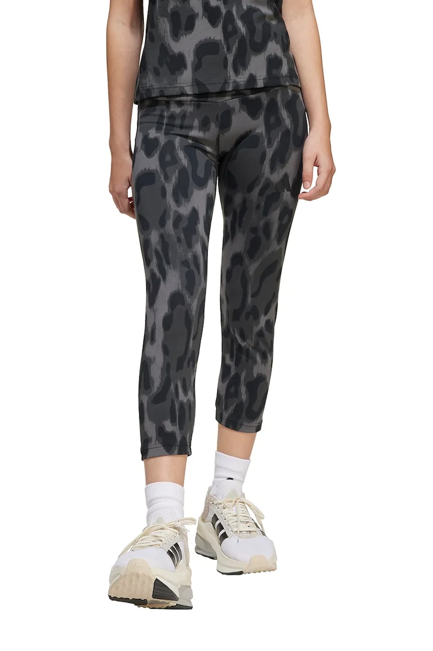 adidas leggins copii culoarea negru, cu imprimeu, JJ4796 adidas leggins copii culoarea negru, cu imprimeu, JJ4796
