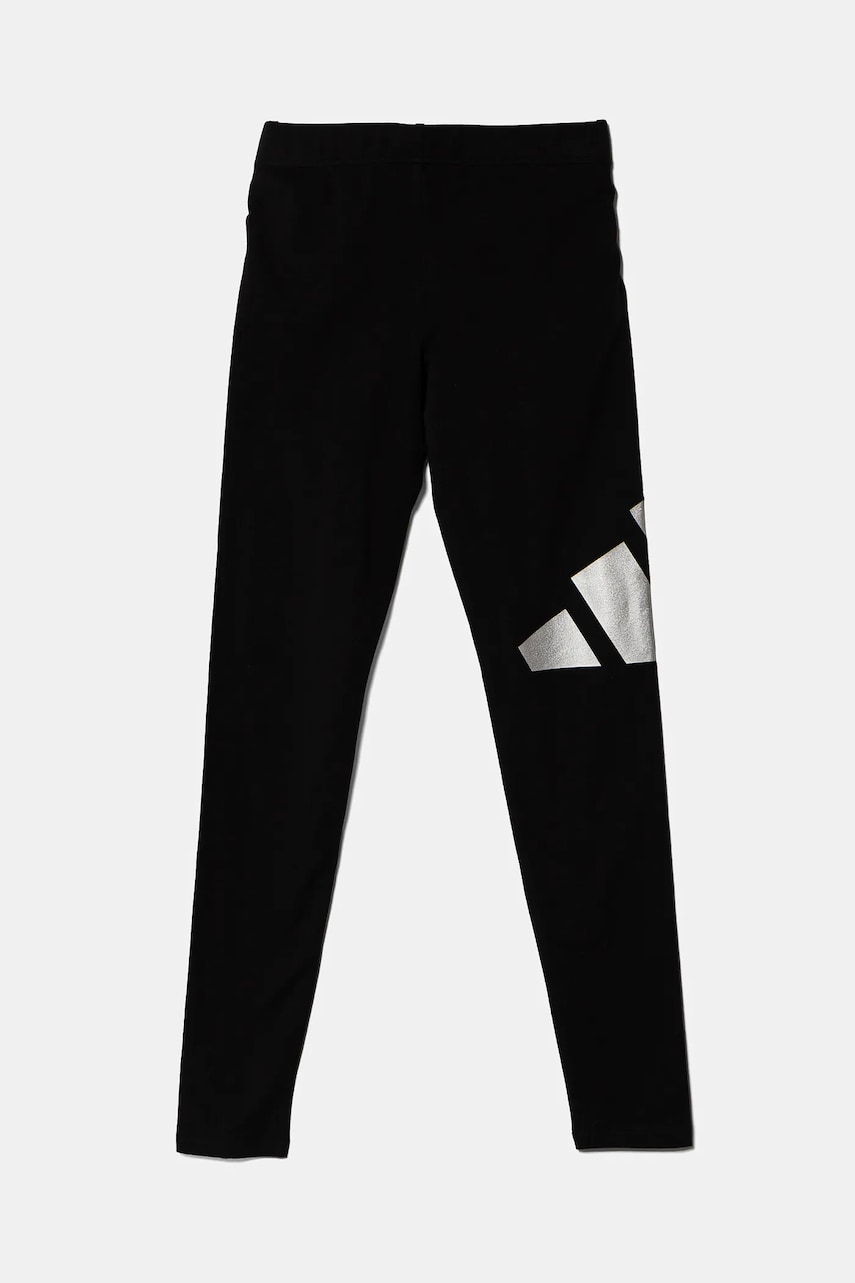 adidas leggins copii culoarea negru, cu imprimeu, JD0011 adidas leggins copii culoarea negru, cu imprimeu, JD0011