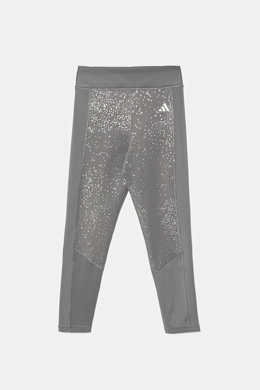 adidas leggins copii culoarea gri, cu imprimeu, JC7439