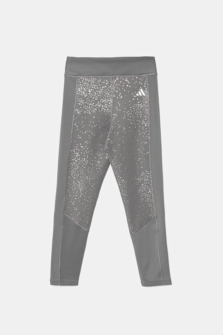 adidas leggins copii culoarea gri, cu imprimeu, JC7439