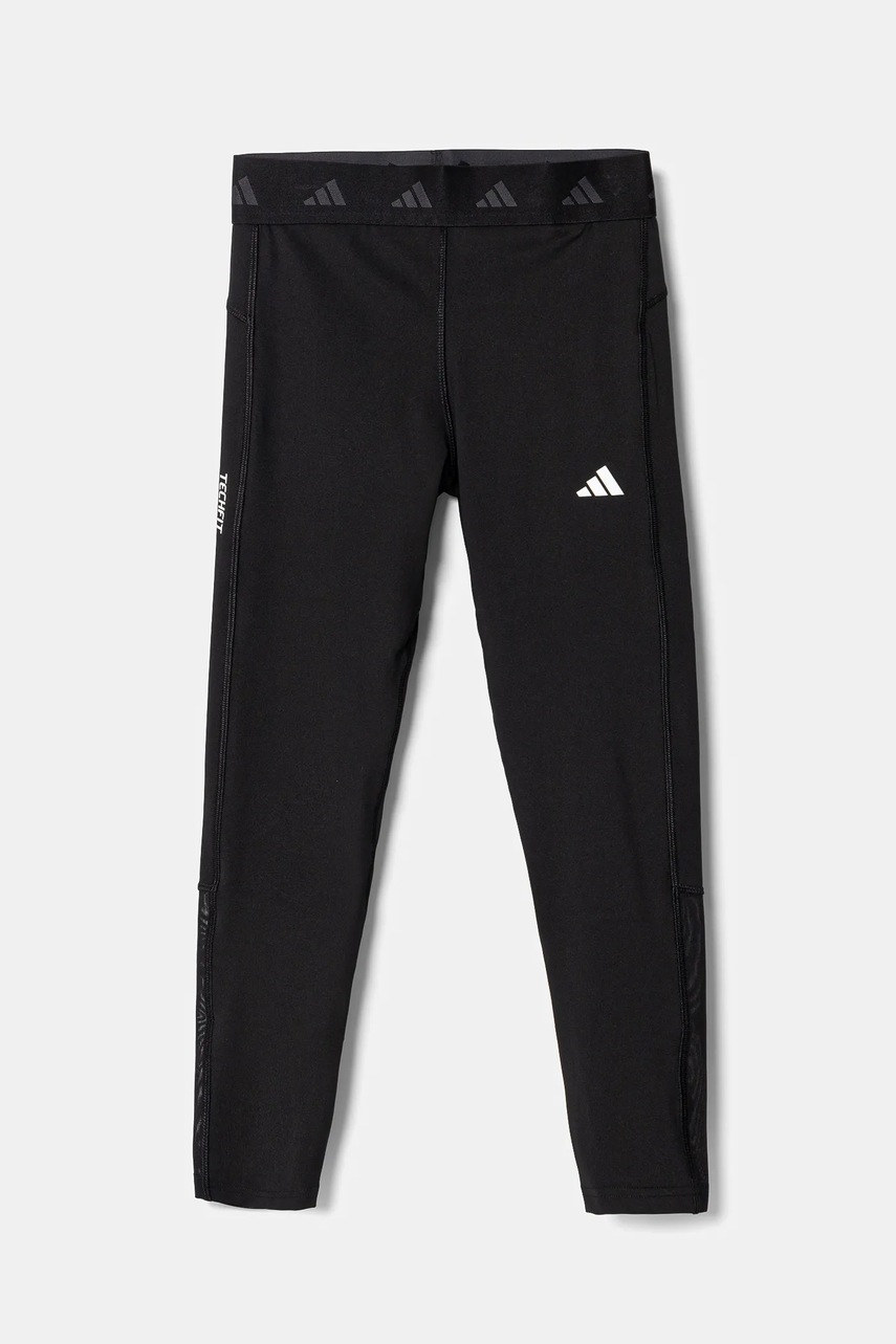 Детские леггинсы adidas цвет чёрный с принтом JN0868 Детские леггинсы adidas цвет чёрный с принтом JN0868