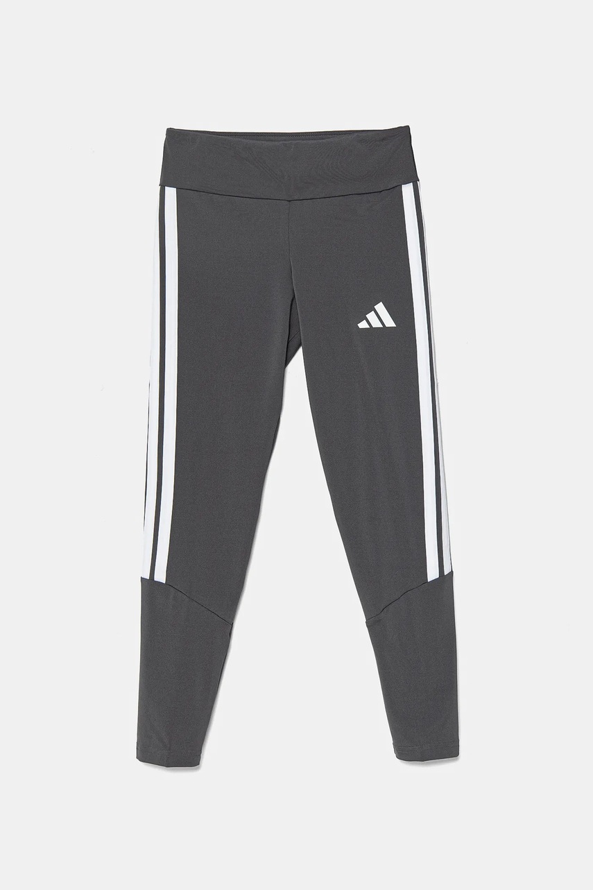 Детские леггинсы adidas цвет серый с аппликацией JJ1047