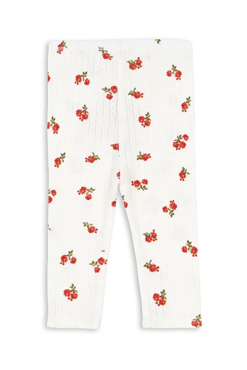 Детские хлопковые леггинсы Konges Sløjd MINNIE PANTS GOTS цвет бежевый с узором KS102584 Детские хлопковые леггинсы Konges Sløjd MINNIE PANTS GOTS цвет бежевый с узором KS102584