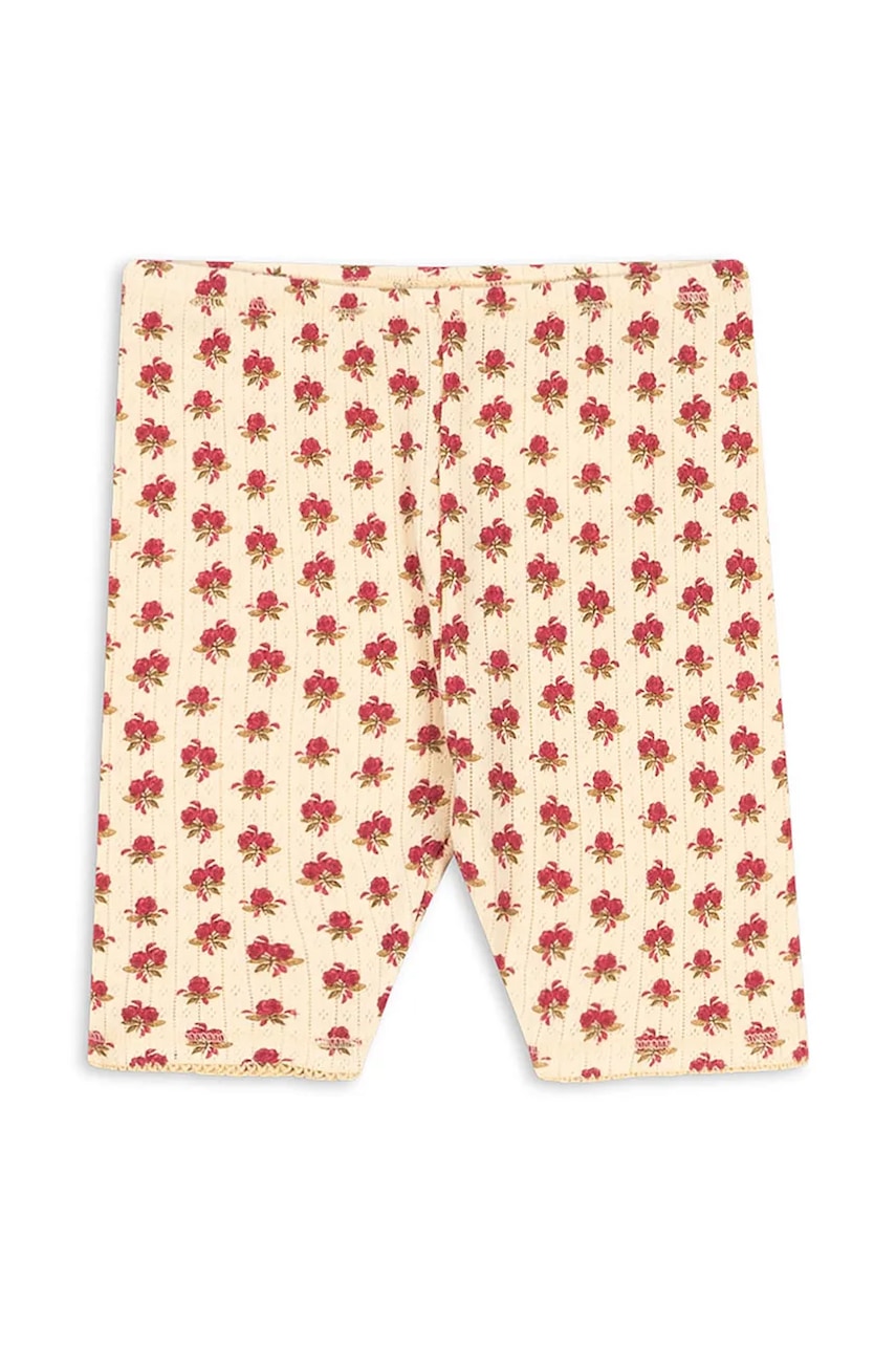 Konges Sløjd leggings MINNIE SHORT LEGGING GOTS culoarea bej, KS103149