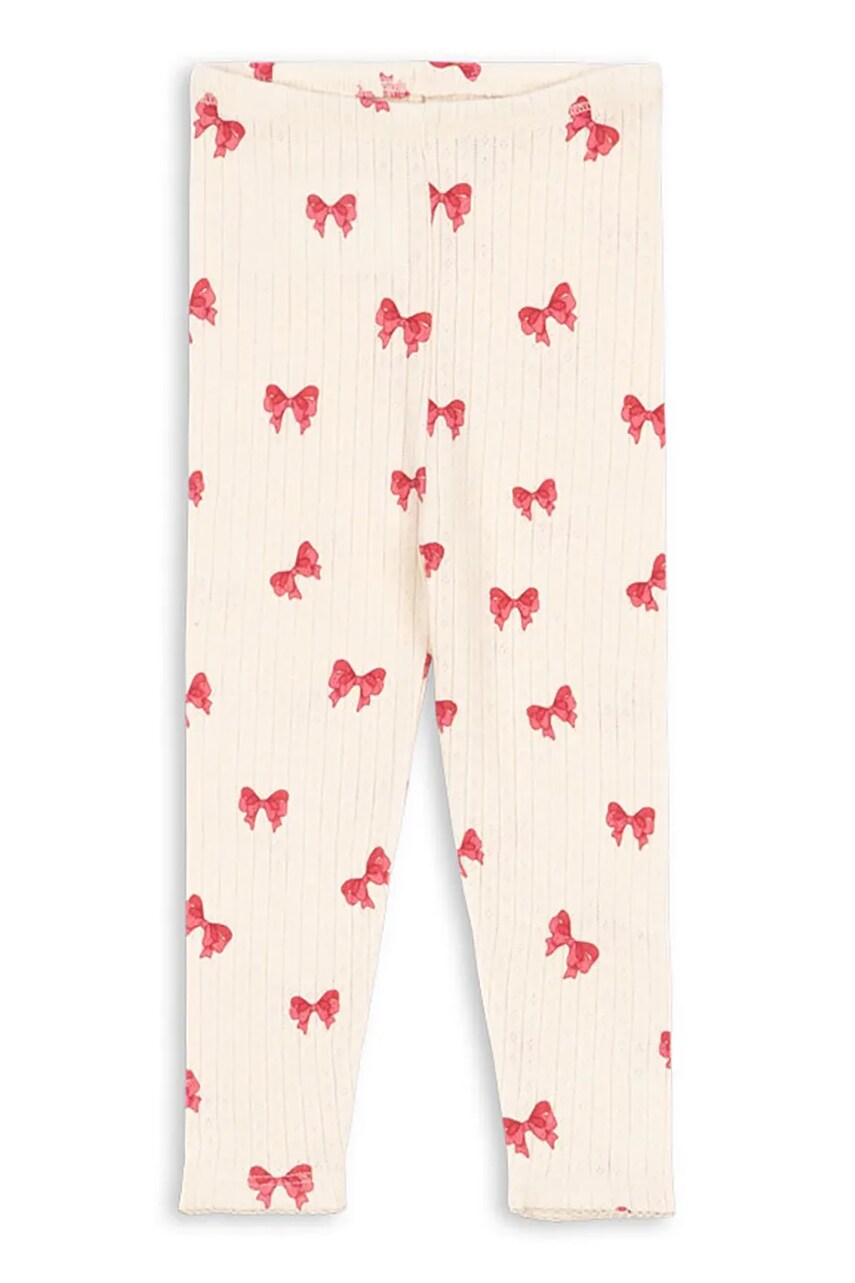 Konges Sløjd colanti MINNIE PANTS GOTS culoarea bej, KS103395