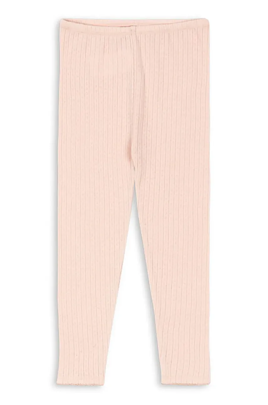 Levně Legíny Konges Sløjd MINNIE PANTS GOTS růžová barva, KS103395