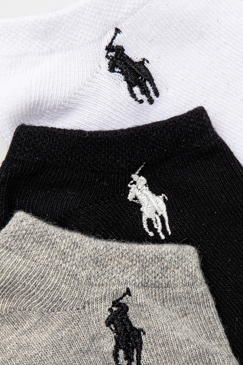 Детские носки Polo Ralph Lauren 6 шт цвет серый 447974578001 Детские носки Polo Ralph Lauren 6 шт цвет серый 447974578001