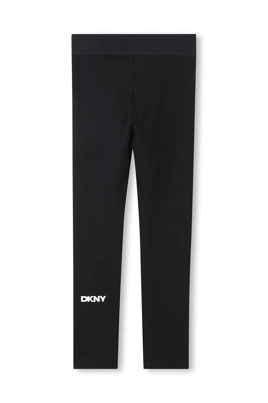 Детские леггинсы Dkny цвет чёрный с принтом D62272 Детские леггинсы Dkny цвет чёрный с принтом D62272