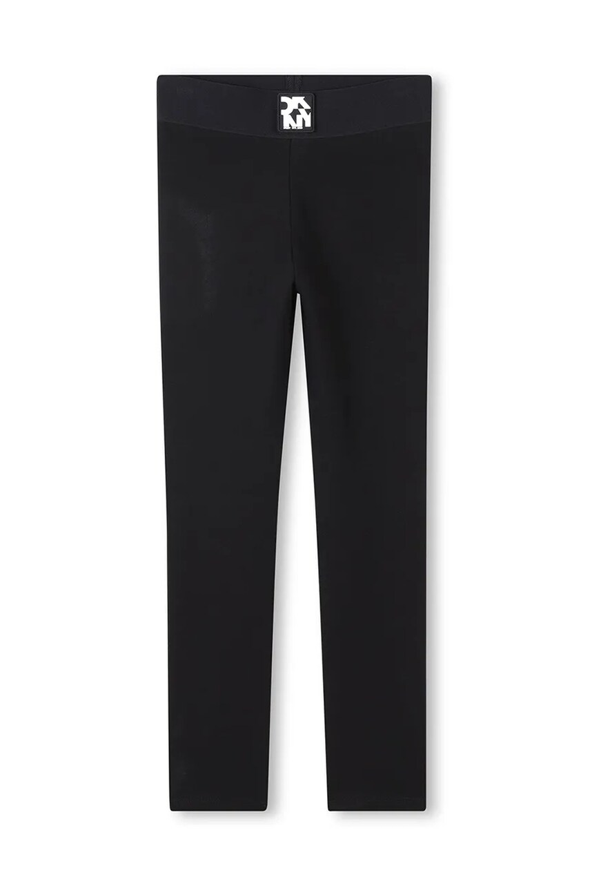Dkny leggins copii culoarea negru, cu imprimeu, D62272