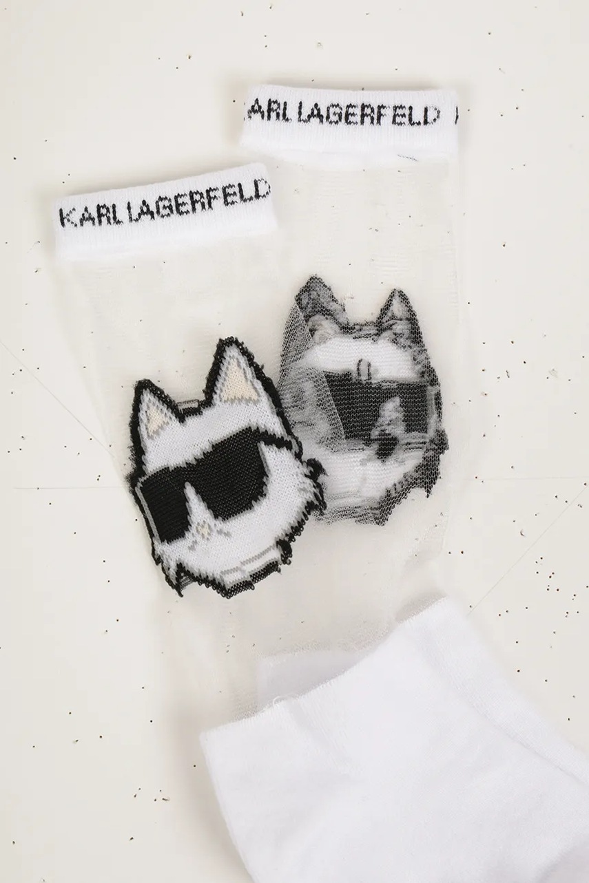 Дитячі шкарпетки Karl Lagerfeld колір білий Z30545