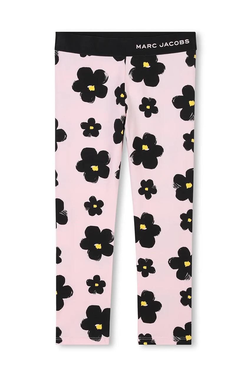 Детские леггинсы Marc Jacobs цвет розовый с узором W60467
