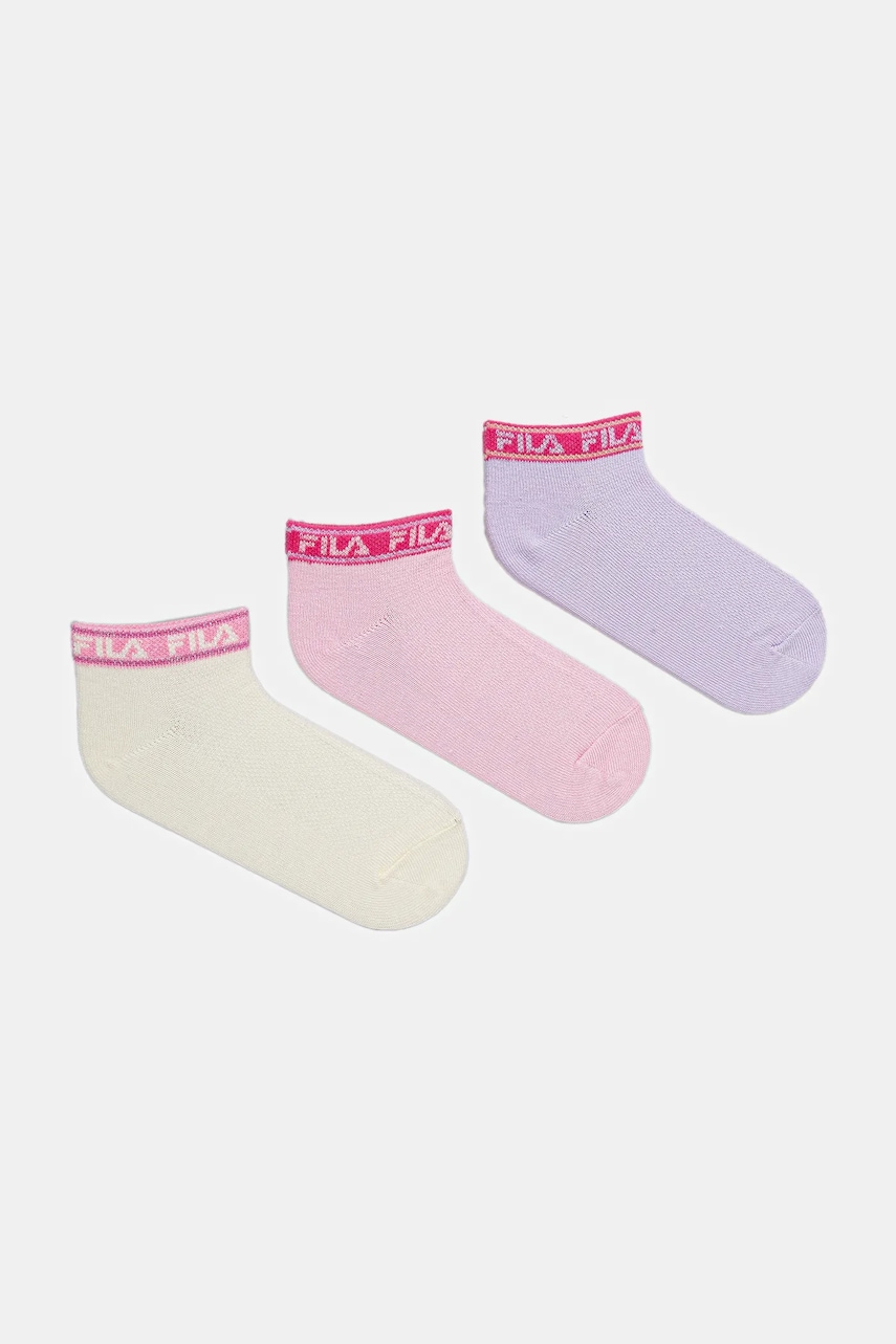 Fila șosete copii 3-pack culoarea roz, F1429