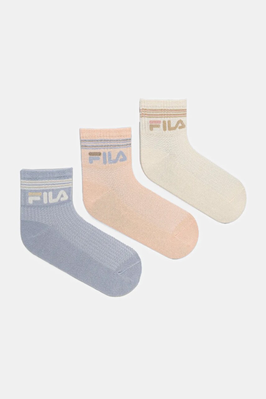 Levně Ponožky Fila 3-pack béžová barva, F2111