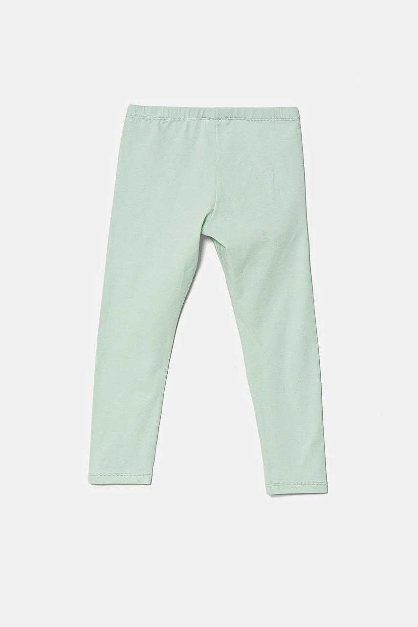 Детские леггинсы United Colors of Benetton цвет зелёный однотонные 3MT1GF01L Детские леггинсы United Colors of Benetton цвет зелёный однотонные 3MT1GF01L