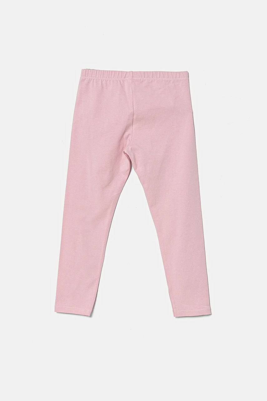 Детские леггинсы United Colors of Benetton цвет розовый однотонные 3MT1GF01L