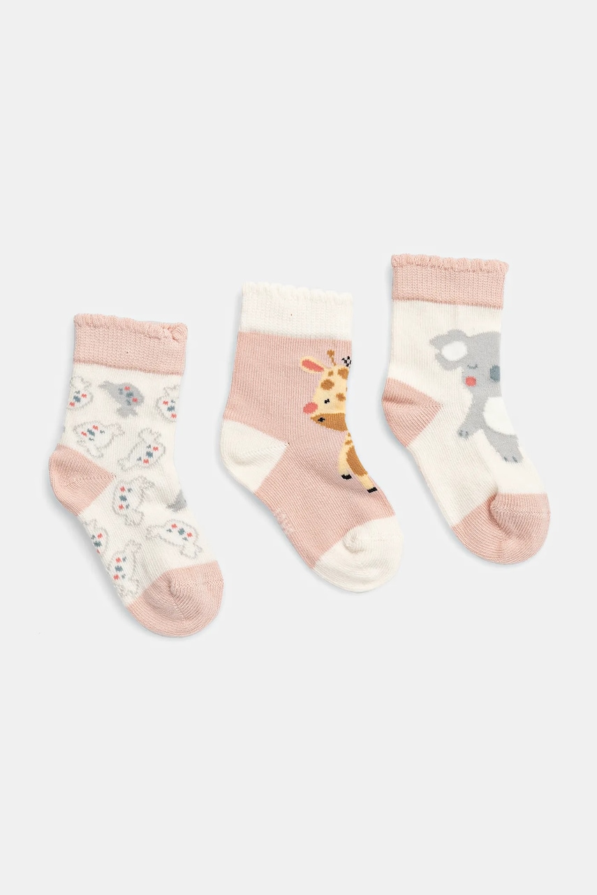 United Colors of Benetton sosete bebe 2-pack culoarea roz, 6AO30703Y United Colors of Benetton sosete bebe 2-pack culoarea roz, 6AO30703Y