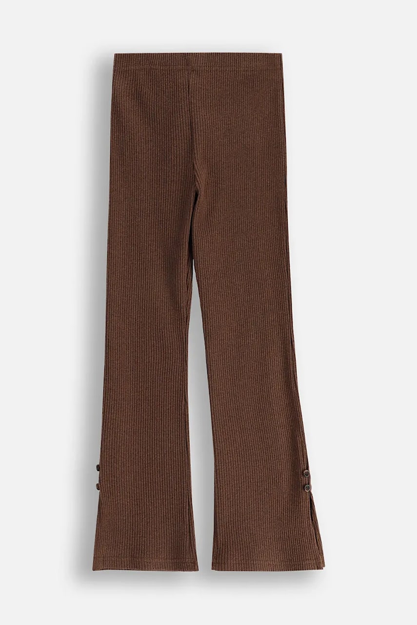 Coccodrillo leggins copii culoarea maro, neted, NOSTALGIC MEADOW GIRL JUNIOR Coccodrillo leggins copii culoarea maro, neted, NOSTALGIC MEADOW GIRL JUNIOR