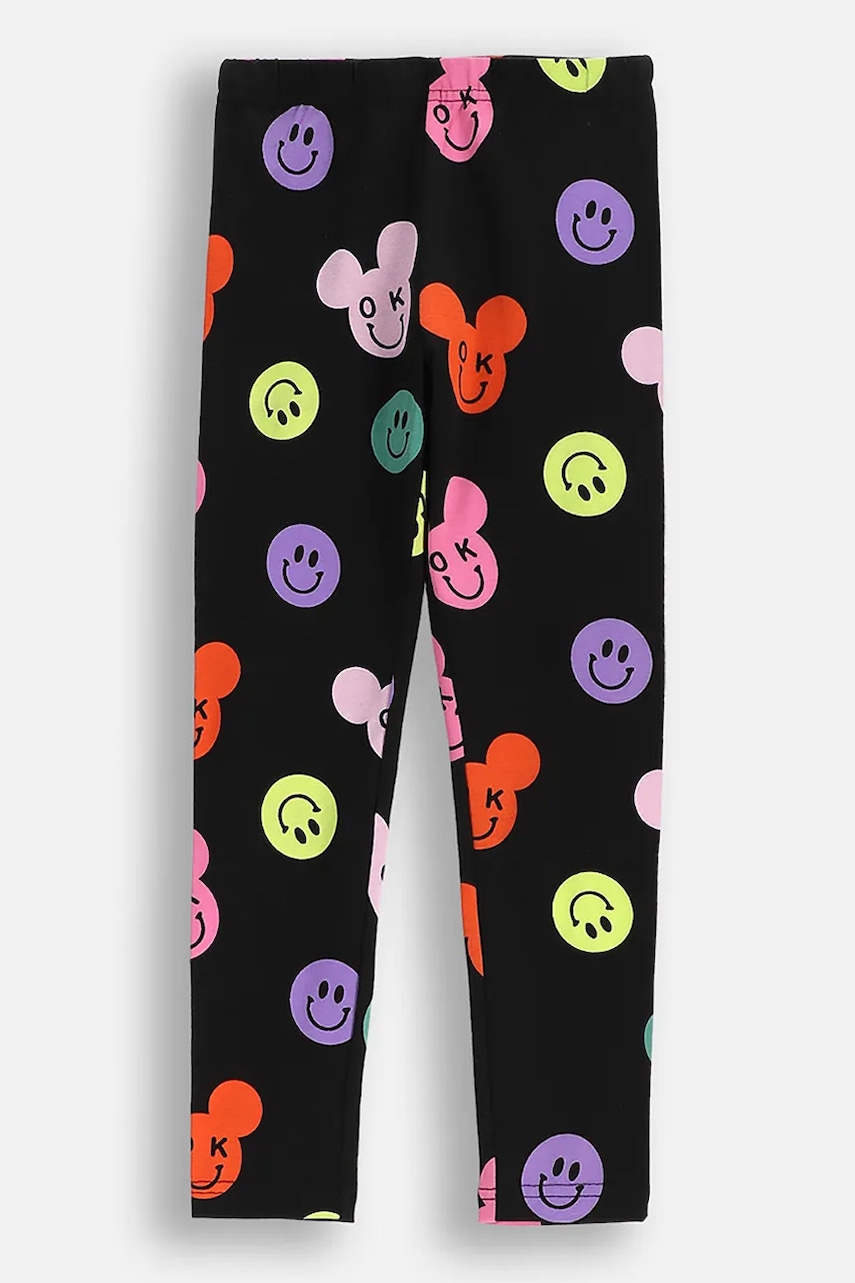 Coccodrillo leggins copii culoarea negru, cu imprimeu, EVERYDAY GIRL