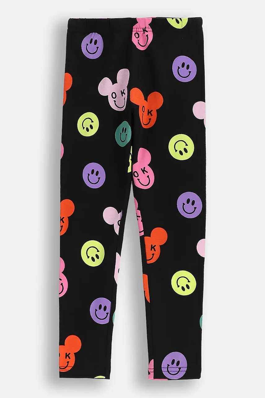 Coccodrillo leggins copii culoarea negru, cu imprimeu, EVERYDAY GIRL
