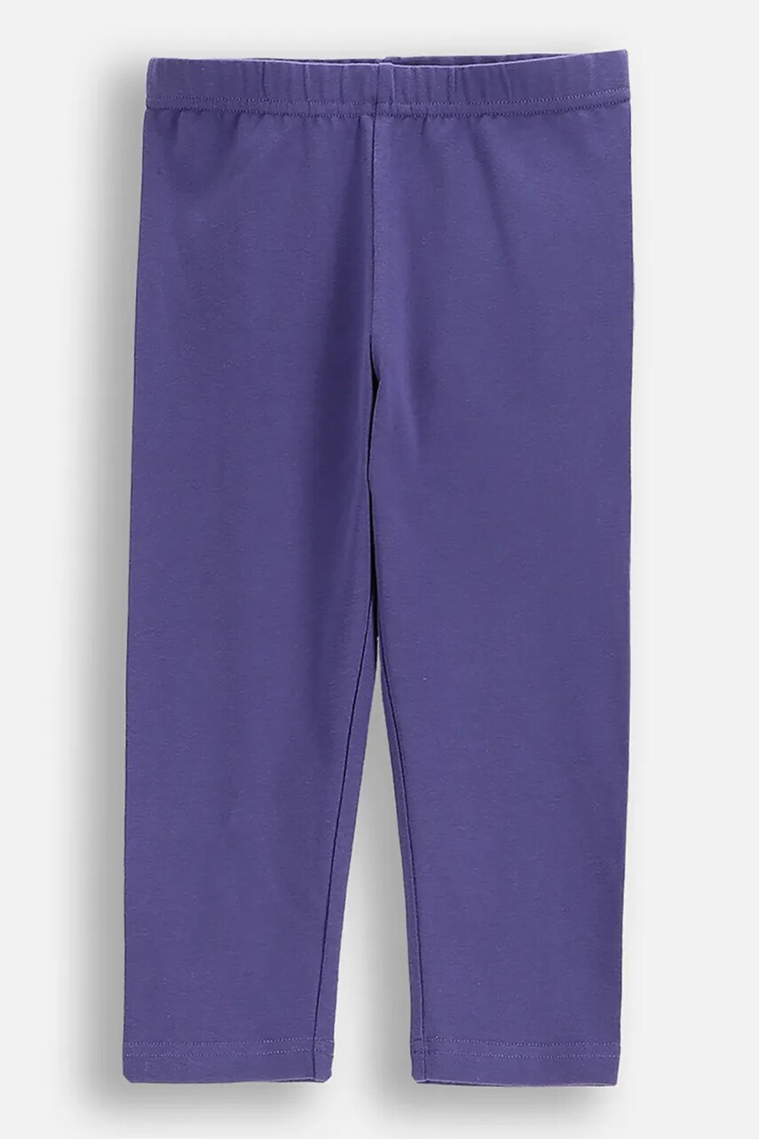 Coccodrillo leggins din bumbac culoarea violet, EVERYDAY GIRL
