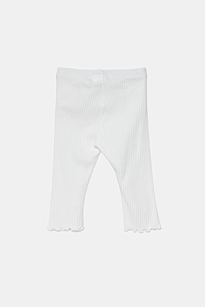 Детские леггинсы United Colors of Benetton цвет белый однотонные 3F1AGF04K Детские леггинсы United Colors of Benetton цвет белый однотонные 3F1AGF04K