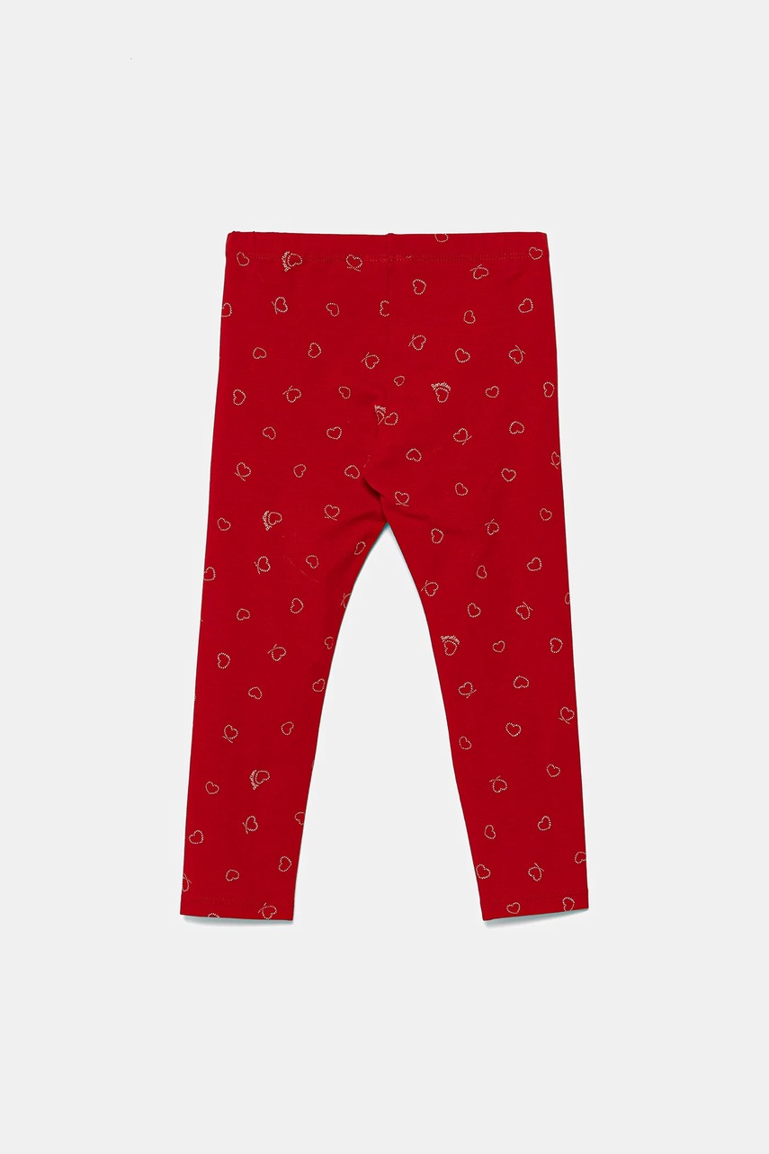 Детские леггинсы United Colors of Benetton цвет красный с узором 3SDSGF04U Детские леггинсы United Colors of Benetton цвет красный с узором 3SDSGF04U