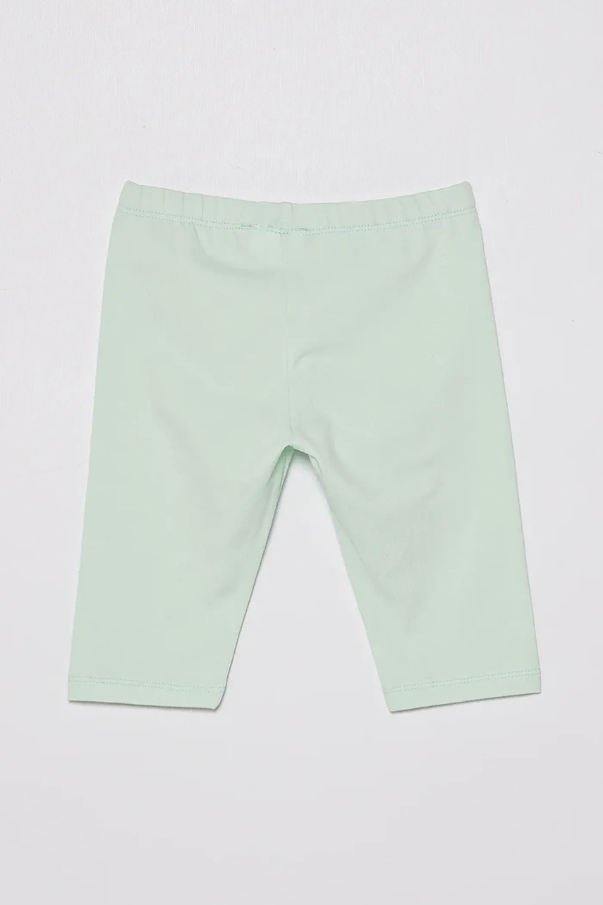 Детские леггинсы United Colors of Benetton цвет зелёный однотонная 3MT1GF01M Детские леггинсы United Colors of Benetton цвет зелёный однотонная 3MT1GF01M