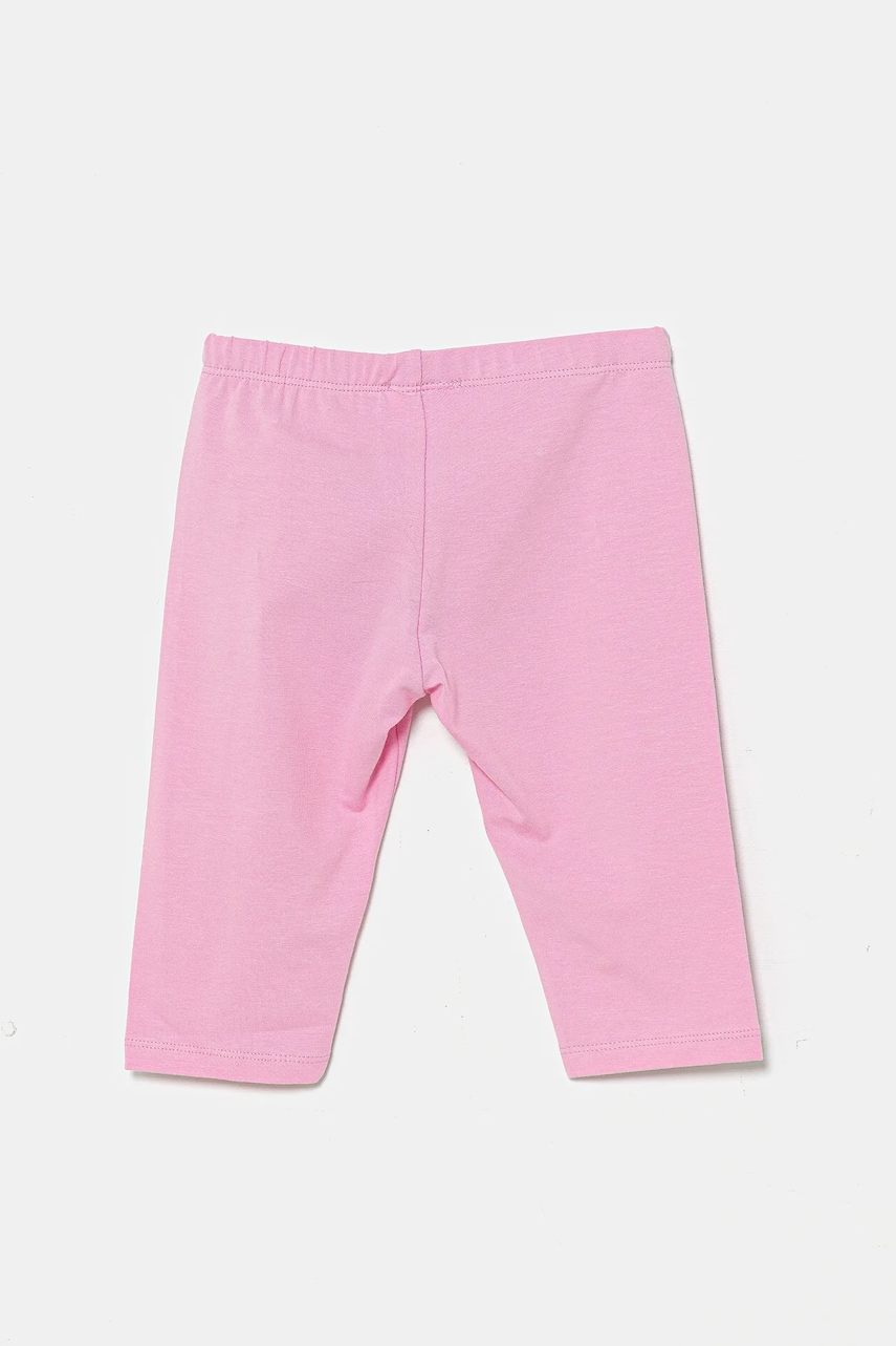 Детские леггинсы United Colors of Benetton цвет розовый однотонная 3MT1GF01M Детские леггинсы United Colors of Benetton цвет розовый однотонная 3MT1GF01M