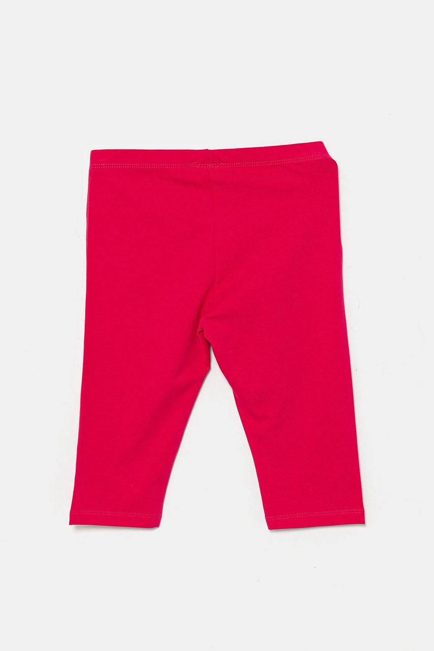 Детские леггинсы United Colors of Benetton цвет розовый однотонная 3MT1GF01M