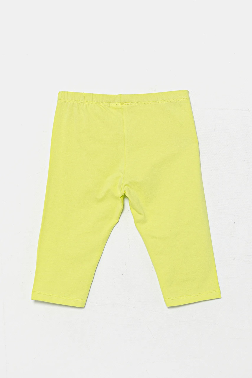 Детские леггинсы United Colors of Benetton цвет зелёный однотонная 3MT1GF01M