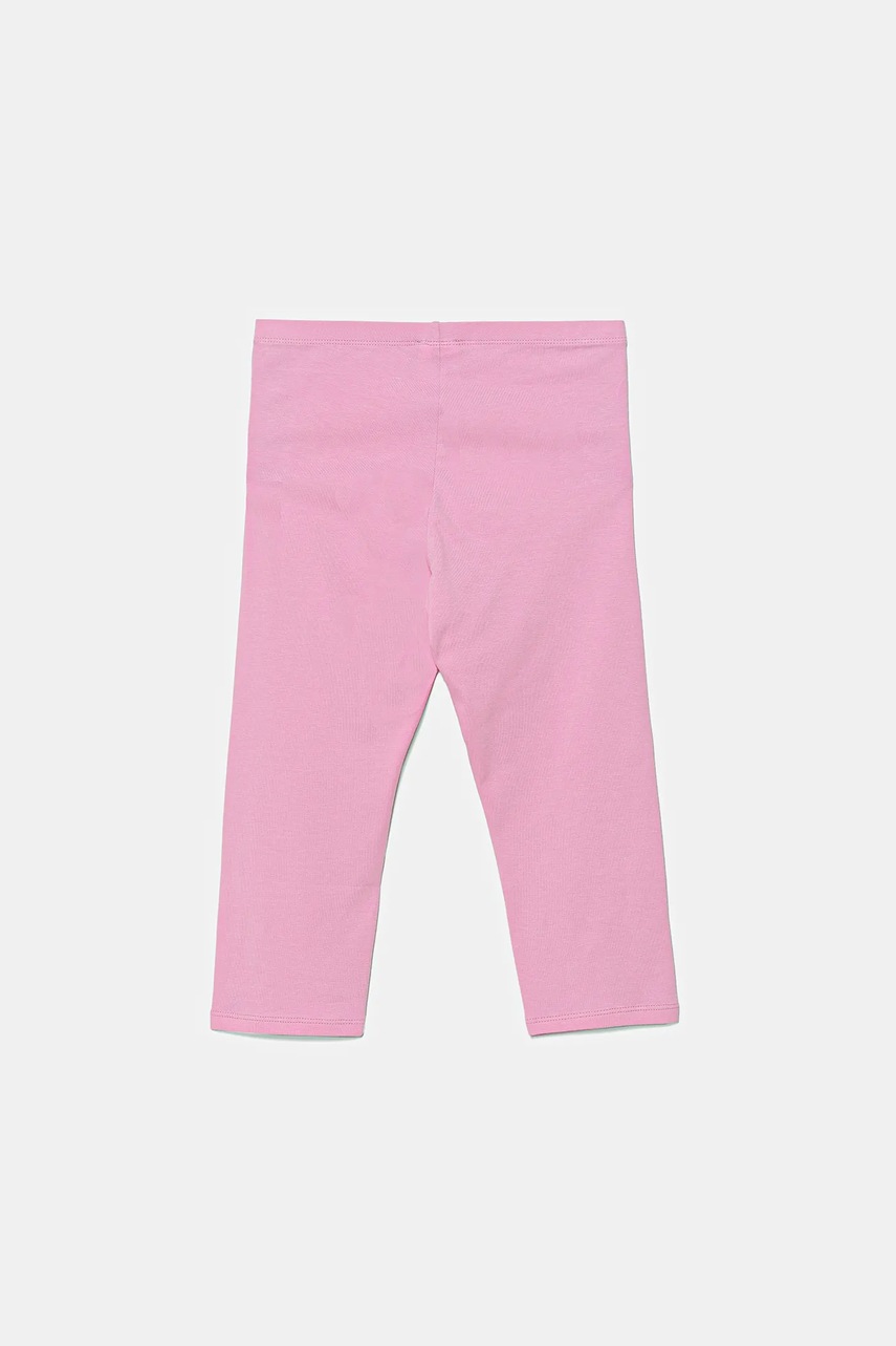 Детские леггинсы United Colors of Benetton цвет розовый однотонная 3MT1CF02J