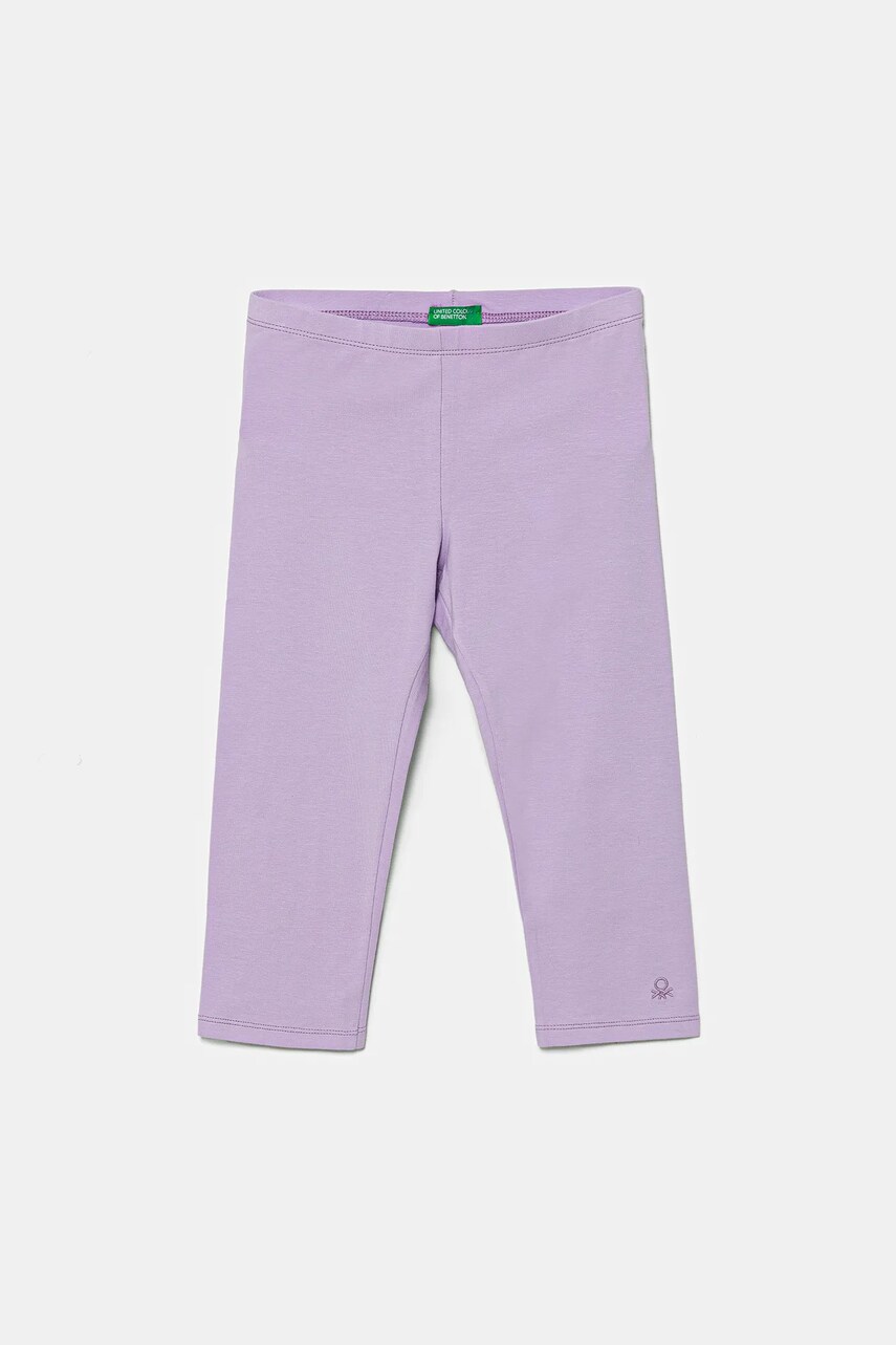 United Colors of Benetton colanti culoarea violet, uni, 3MT1CF02J