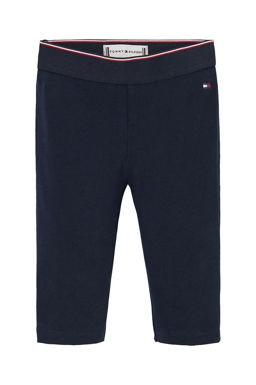 Levně Kojenecké legíny Tommy Hilfiger tmavomodrá barva, hladké, KN0KN01955