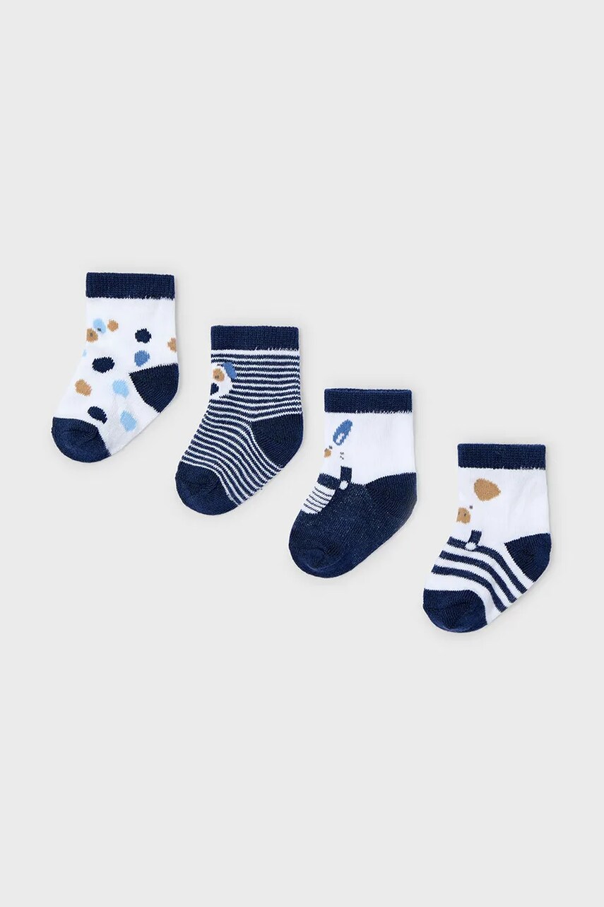 Levně Dětské ponožky Mayoral Newborn 4-pack tmavomodrá barva, 9862