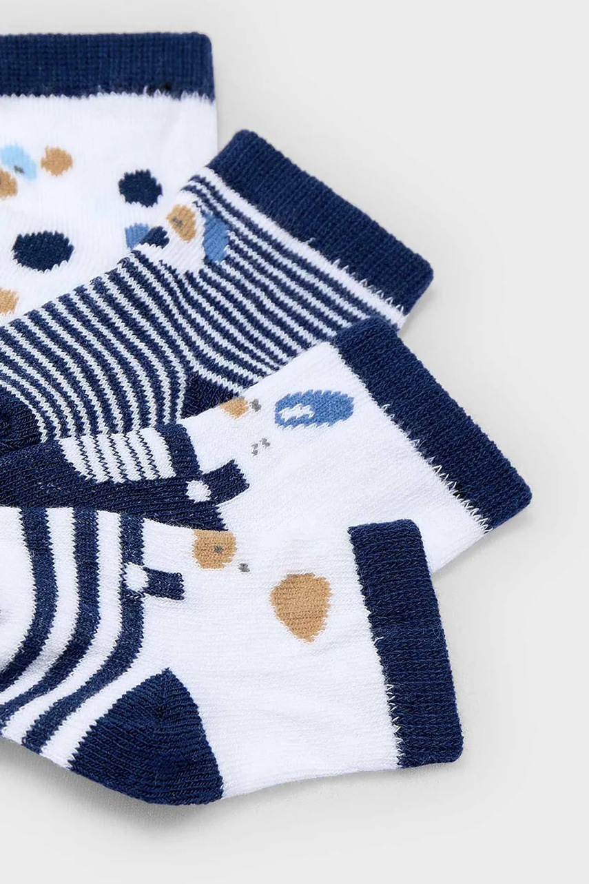 Дитячі шкарпетки Mayoral Newborn 4-pack колір синій 9862