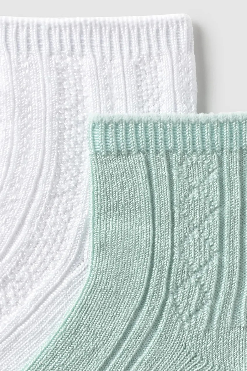 Детские носки Mayoral Newborn 2 шт цвет зелёный 9863