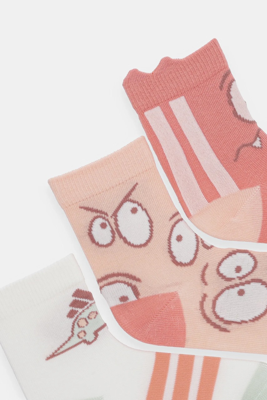 Детские носки adidas Performance 3 шт цвет розовый JD1327