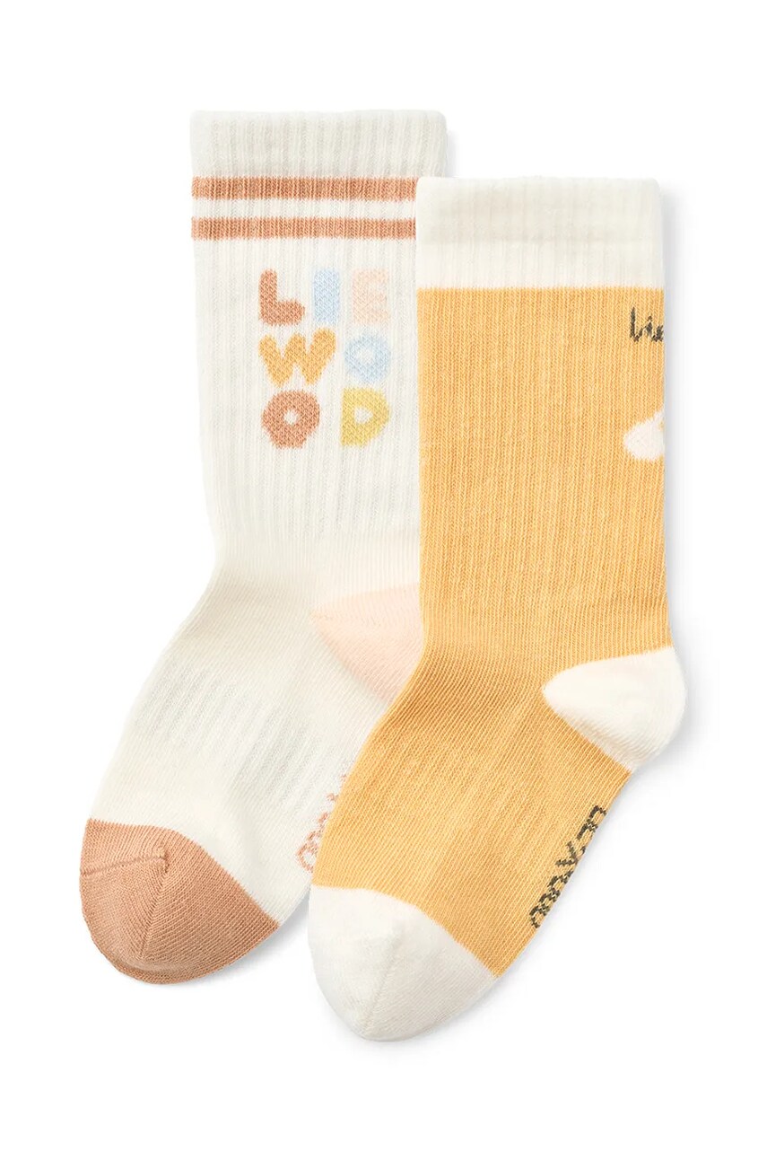 Levně Dětské ponožky Liewood Annette Socks 2-Pack 2-pack bílá barva, LW20013
