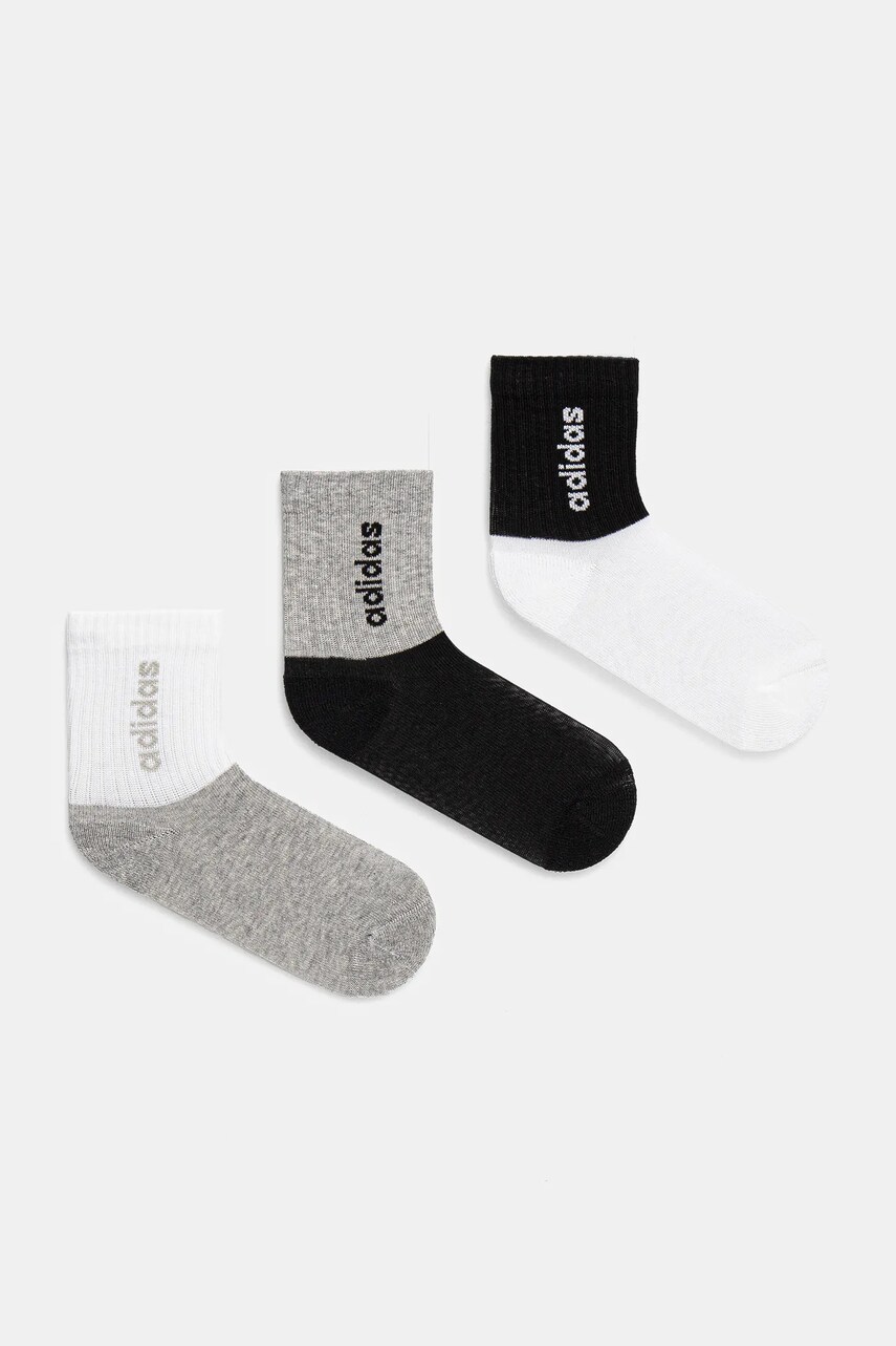 adidas Performance sosete copii 3-pack culoarea gri, JF8538