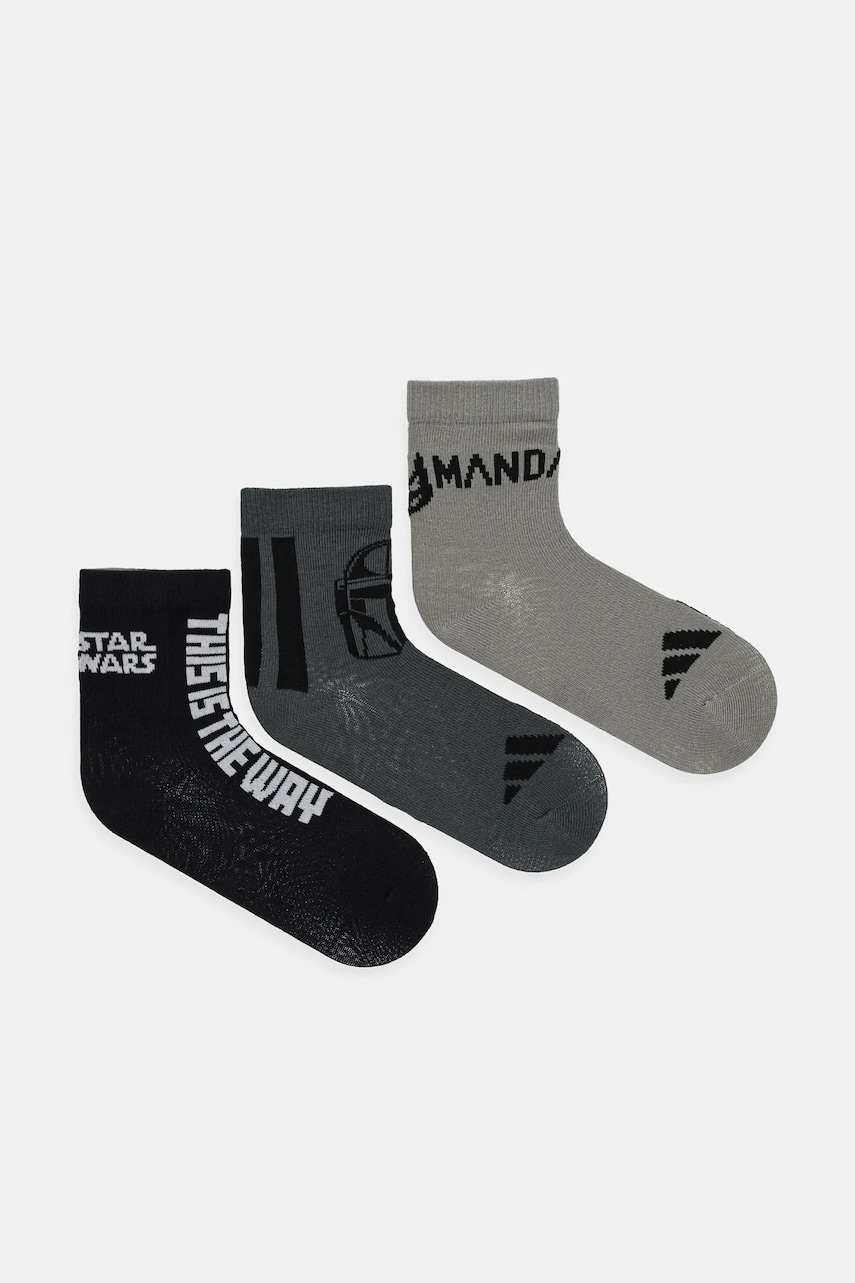 adidas Performance sosete copii 3-pack culoarea negru, JC6676