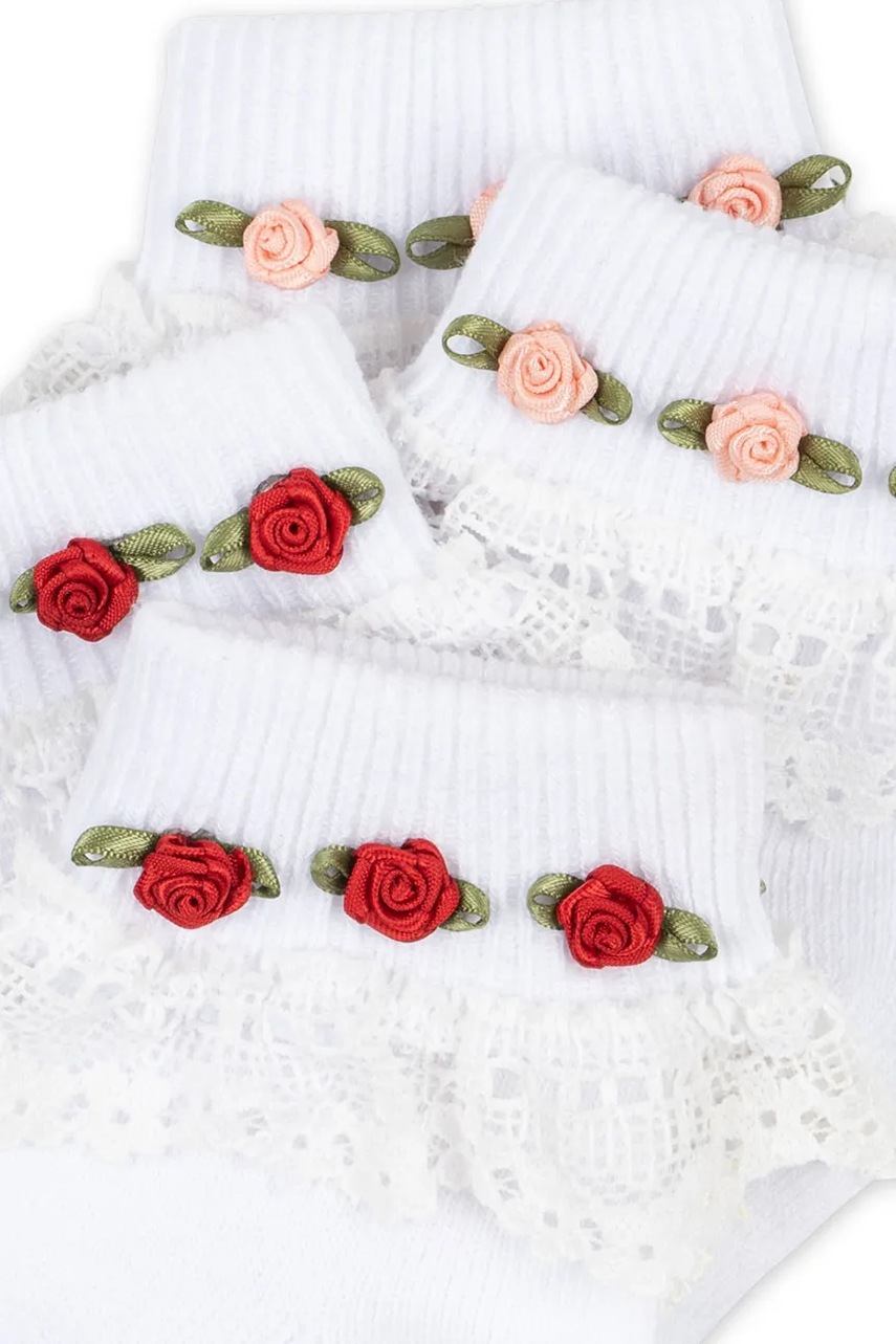 Детские носки Konges Sløjd 2 PACK LACE SOCKS 2 шт цвет белый KS102241