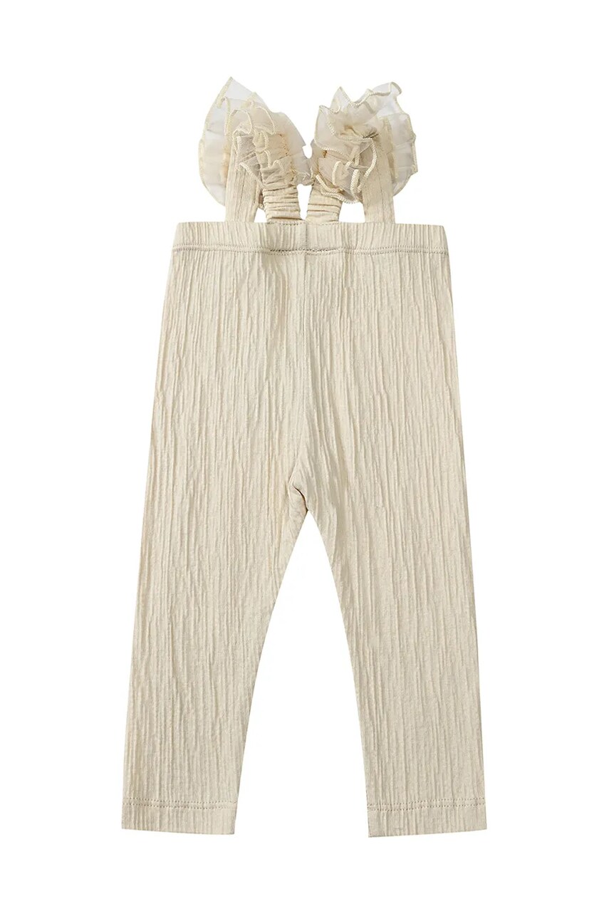 Donsje leggins bebe Nanise Leggings culoarea bej, neted, 3037400