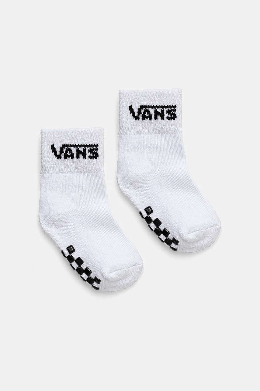 Vans sosete copii DROP V CLASSIC SOCK 2-pack culoarea alb, VN0A7PTCWHT1