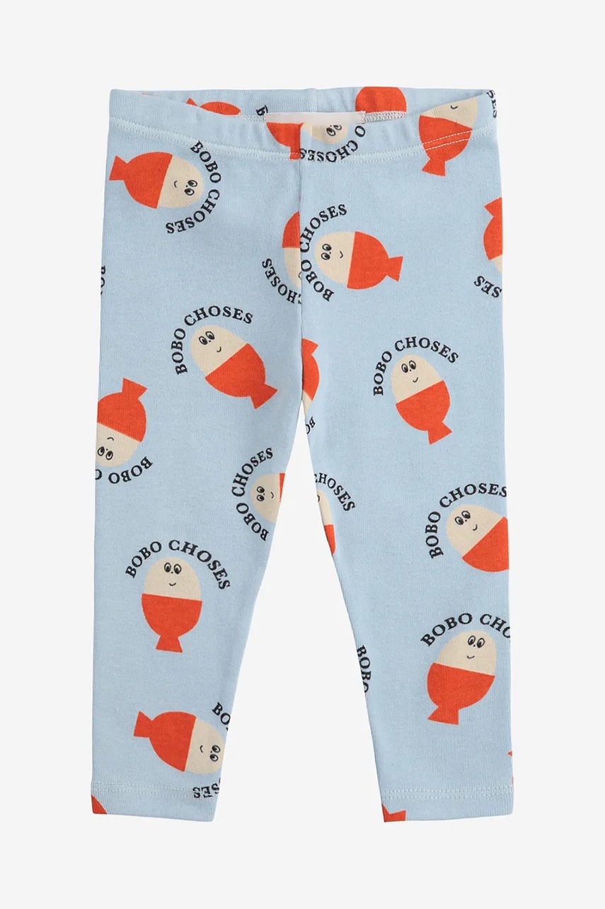Леггинсы для младенцев Bobo Choses Morning Egg с узором 125AB052 Леггинсы для младенцев Bobo Choses Morning Egg с узором 125AB052