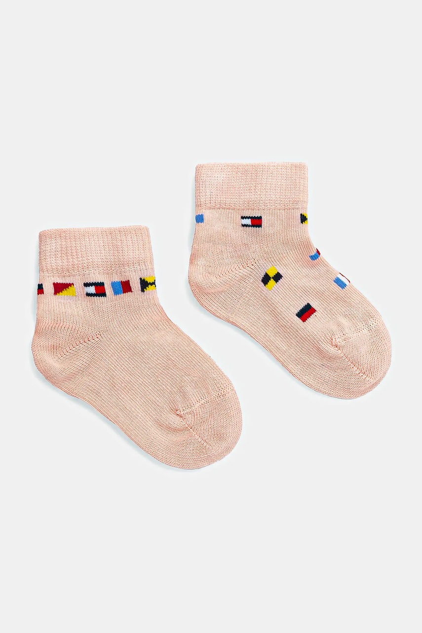 Levně Dětské ponožky Tommy Hilfiger 2-pack oranžová barva, 701232719